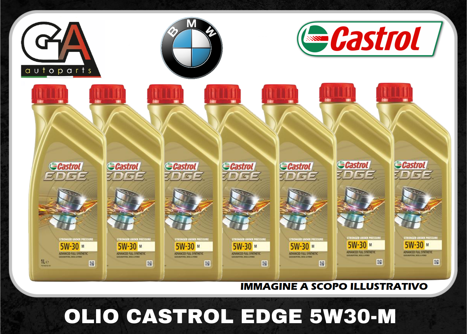 7 LITRI CASTROL EDGE 5W30 M OLIO MOTORE Longlife 04 BMW MercedesBenz ACEA C3